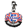 Double Embossed Design Custom Raised Name Logo Soft Pvc Rubber Keychain With Sport Label
