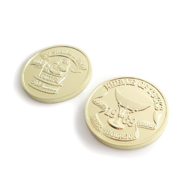 High Quality Custom USA 2 Euro Value Coin Gold Coins