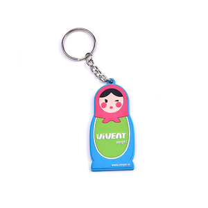 Wholesale Custom Logo PVC Key Chain Anime Keychains Pink Keychain