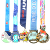 OEM Manufacture Custom Football Gold 3D Logo Medal 5K Race Running Metal Custom Soccer Sports Award Customize Medals With Ribbon