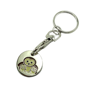 Free Design Wholesale Made Shaped 3D Cute Cartoon Custom Key Chain Metal Keychain