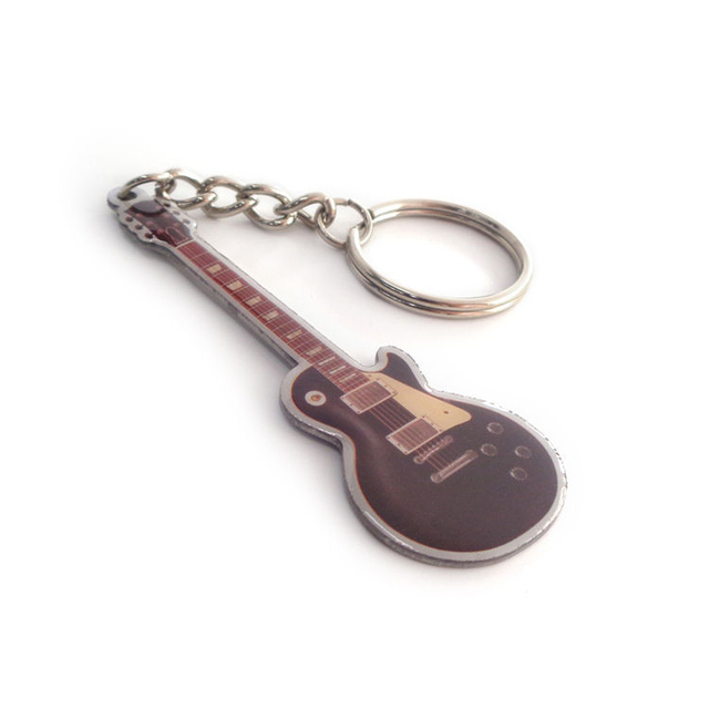 Wholesale Custom Guitar Shape Design Keychain