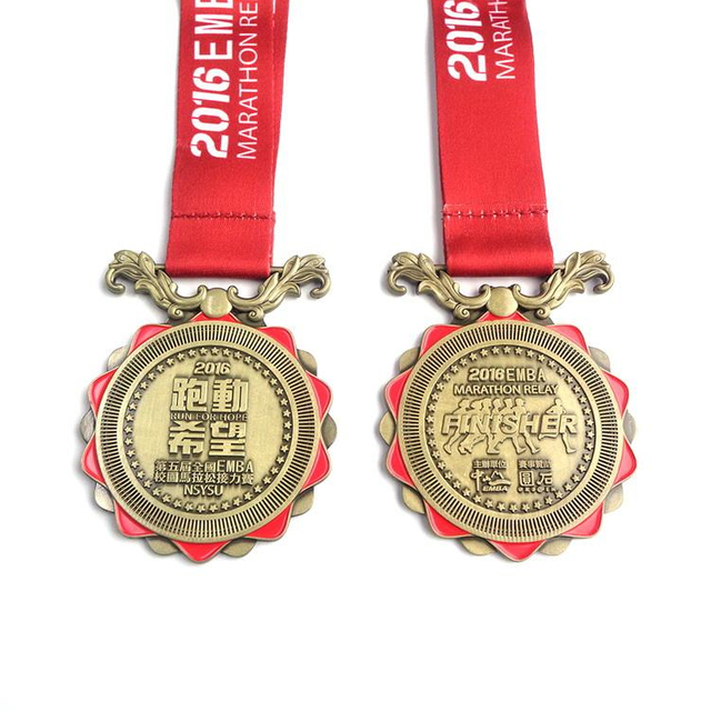 Custom Marathon Memorial Academy Medal Silver Medals Sports March Block Singapore Medal