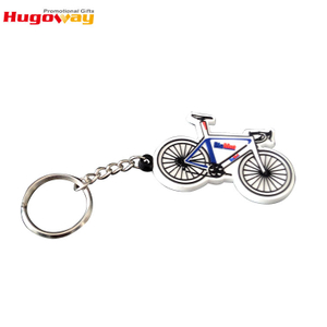 Oem Custom Souvenir Soft Pvc Bike Shape Keychain Pvc Rubber Key Chain High Quality Silicone Key Rings