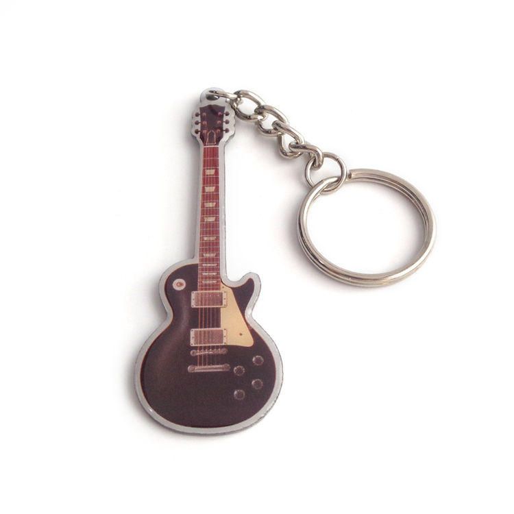 Wholesale Custom Guitar Shape Design Keychain