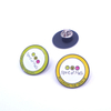 Factory To Custom Button Metal Pin Badge With Flower Colorful Logo Badge