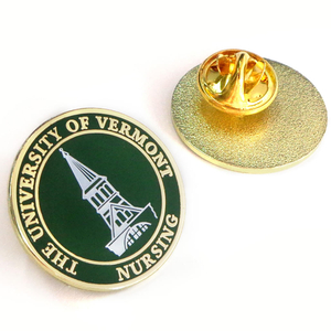 Custom Soft Hard Enamel Pins Maker Gold Plate Brass Enamel-Pin 3D Printed Customised Metal Cute Round Lapel Pin Logo Badge