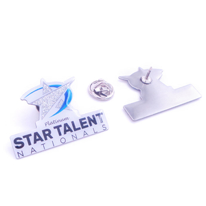 No Minimum Free Design Custom Logo Metal Hard Soft Lapel Enamel Pins Name Badge With Pin