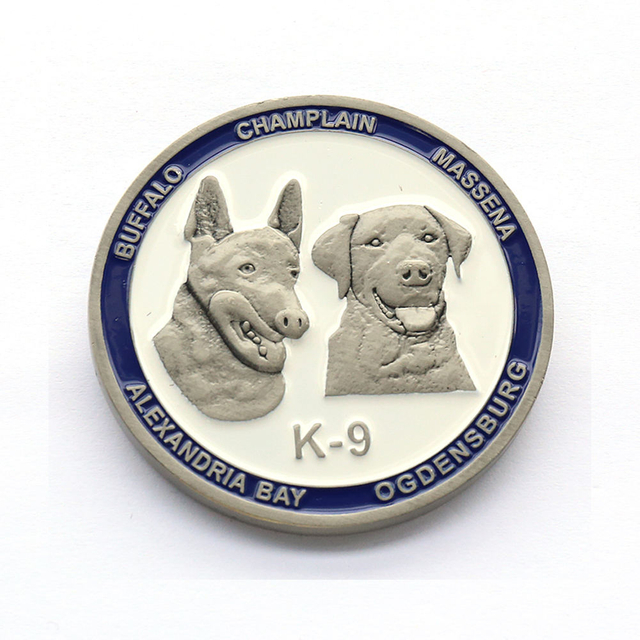 Custom Gold Silver Plated Funny Cute Dog Commemorative Coins Dog Collection Memorial Coins
