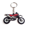 Hot Sale Souvinier Cool Car Key Ring Black PVC Motorcycle Key Ring