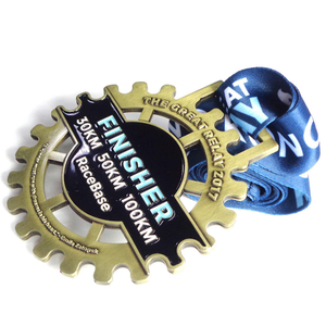 Custom Design Award Running Souvenir Metallic Iron Zinc Marathon Alloy Medal