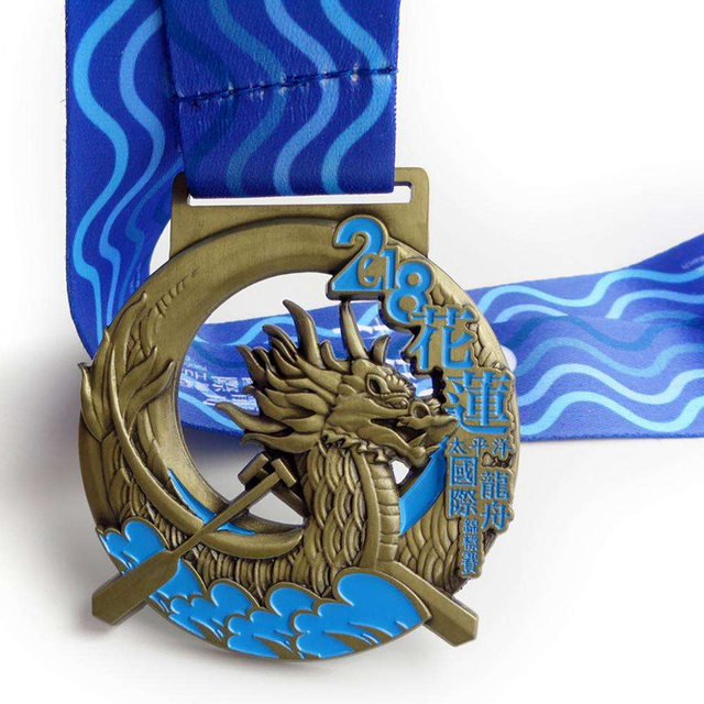 Custom Manufacturer Casting Big Size Medal Dragon Boat Race Commemorative Medals Sport