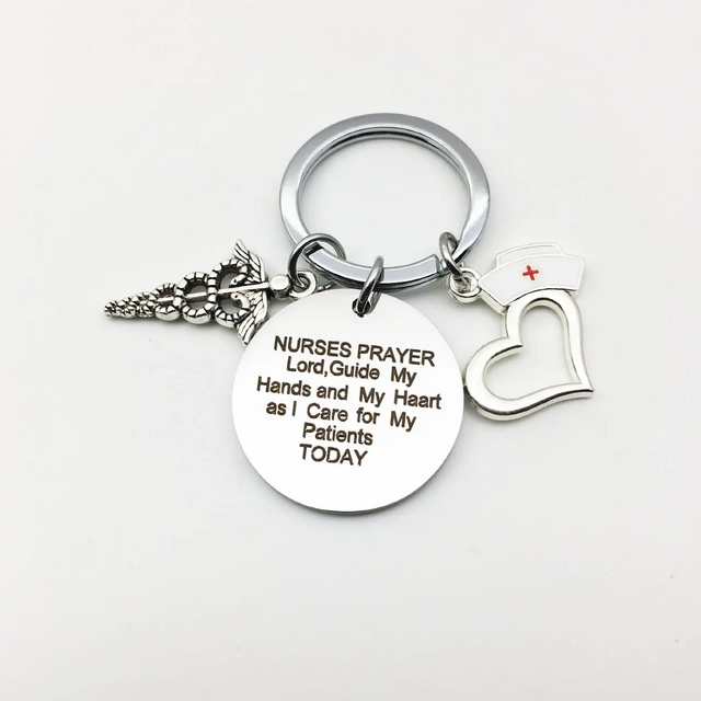 Wholesale Custom Logo Stainless Steel Key Chain Nurse Keychains