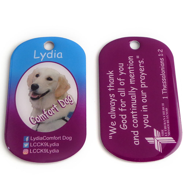 Custom Engraved Metal Dog Logo Pendant Dog Tag For Gift
