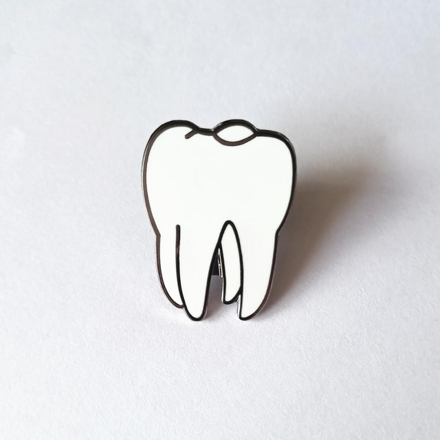 OEM Manufacture Custom Set Tooth Enamel Pin