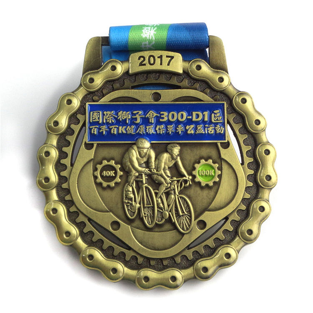 Design Your Own Custom Metal Crafts Production Award Sports Medal with Ribbon
