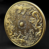 Free Design Manufacture 3D Zinc Alloy Gold Silver Brass Copper Metal Coins Custom Made Souvenir Dragon Challenge Coin