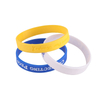 Free Design Custom Wrist Band Personalized Logo Rubber Bracelet Elastic Silicone Wristband