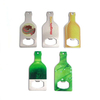 Oem Design Custom Beer Bottle Shape Stainless Steel Bottle Opener Single Side Custom Logo