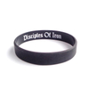 Custom Black Silicone Antistatic Wristband Women Charm Bracelet