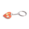 Custom Couple Personalised Key Chain Wedding Souvenir Keyrings Love Shape With Logo