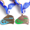 Metal Christmas Volleyball Running Marathon Sports Medals Custom Medal With Ribbon