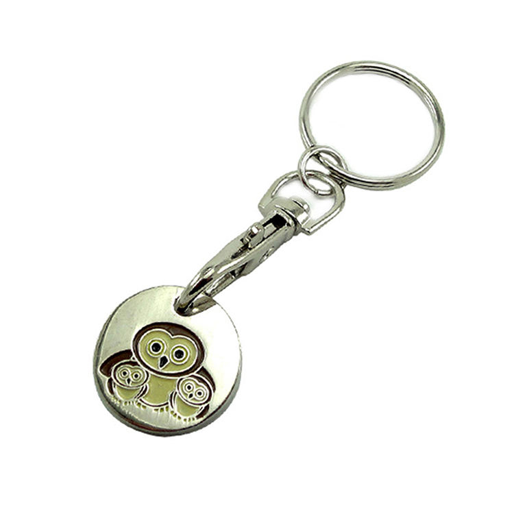 Free Design Wholesale Made Shaped 3D Cute Cartoon Custom Key Chain Metal Keychain