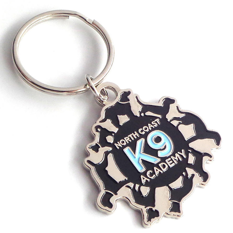 Manufacturers Sublimation Custom Enamel Logo Letters Design Promotional Metal Keychains Custom Logo Key Chain