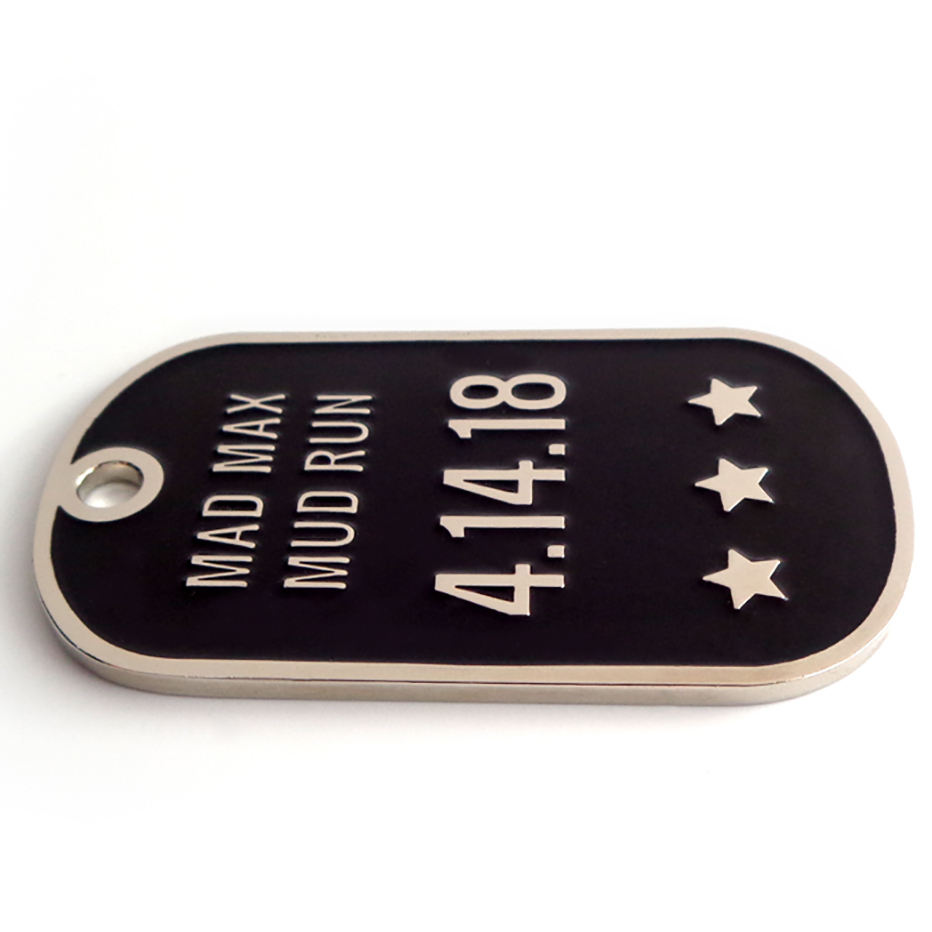 2023 High Quality Customised Products Black Metal 3d Dog Tag
