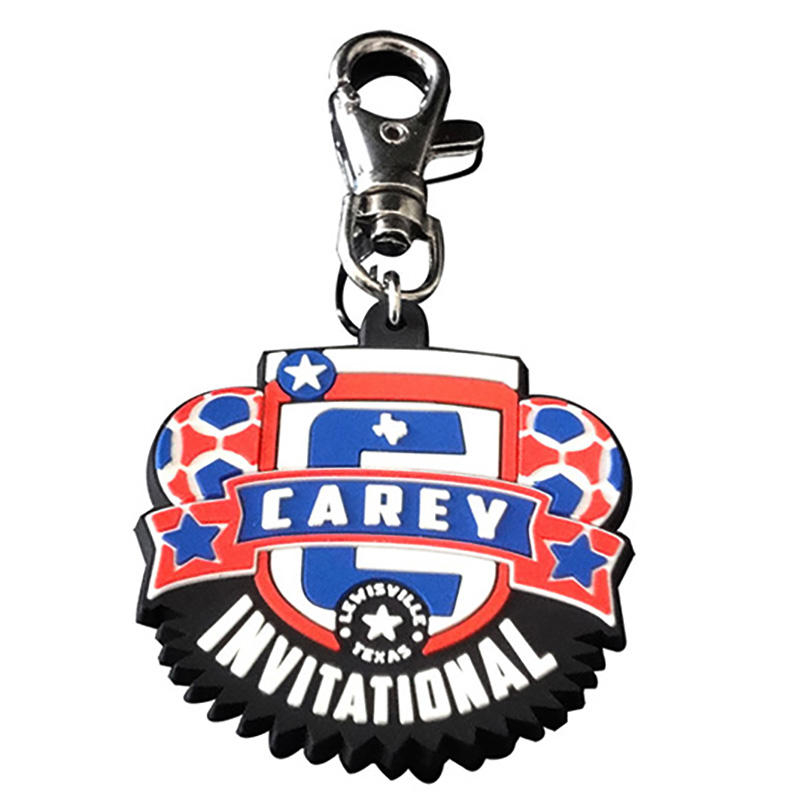 Custom Personalized Cool Soft Rubber 3D Silicone Key Rings Pvc Keychain
