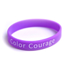 2023 Custom Color Filled Printing Christmas Festival Gift Silicone Wristband Bracelet Rubber Band