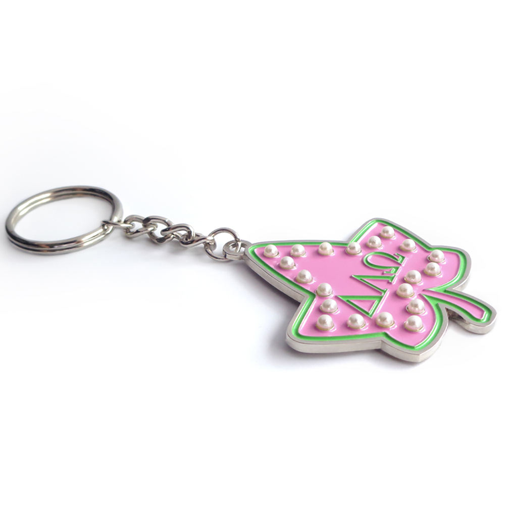 Custom Make Your Own Metal Keychain Mapel Leaf Soft Enamel Keyring Promotional Gifts