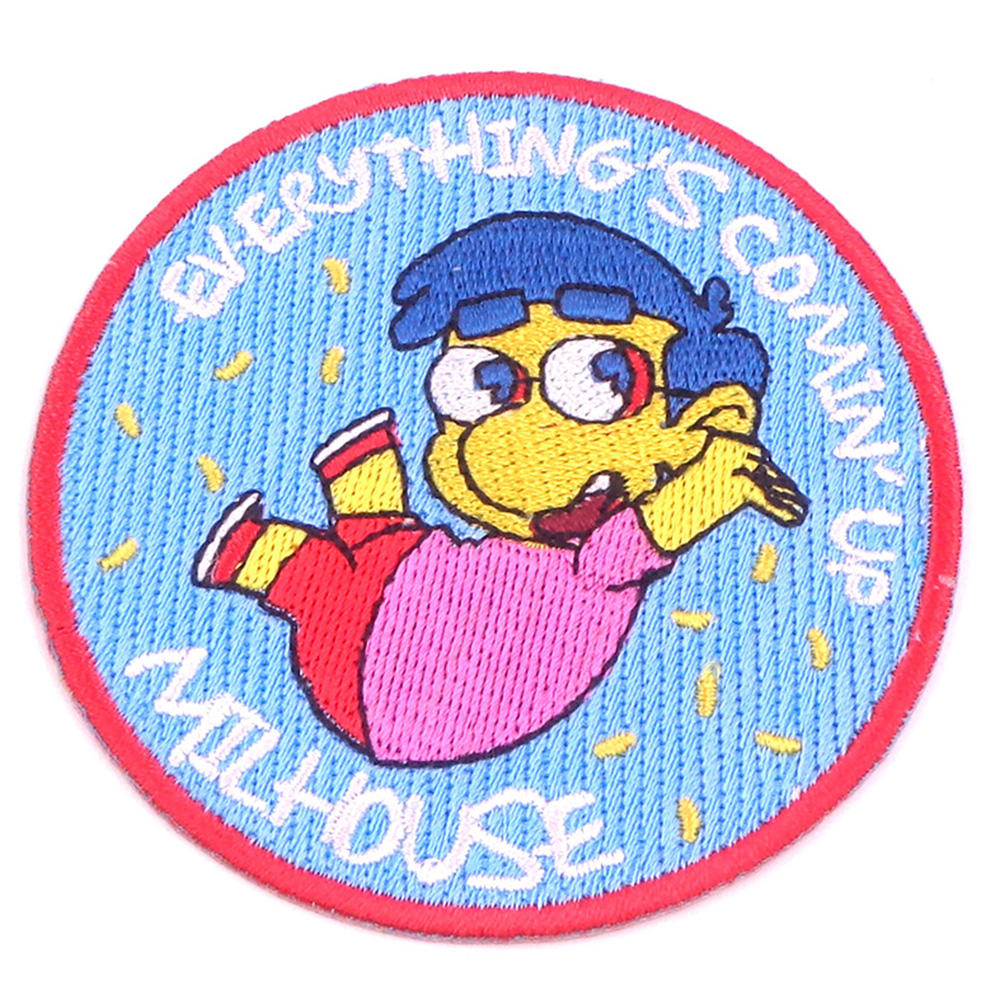 Multi Badge Custom Earth Fruit Word Textile Embroidery Patch for Garment