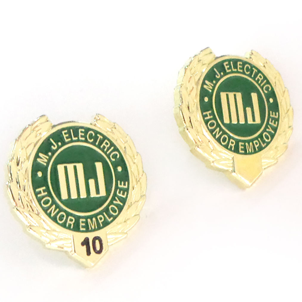 High-end Luxury Round Soft Enamel Metal Pin Badge