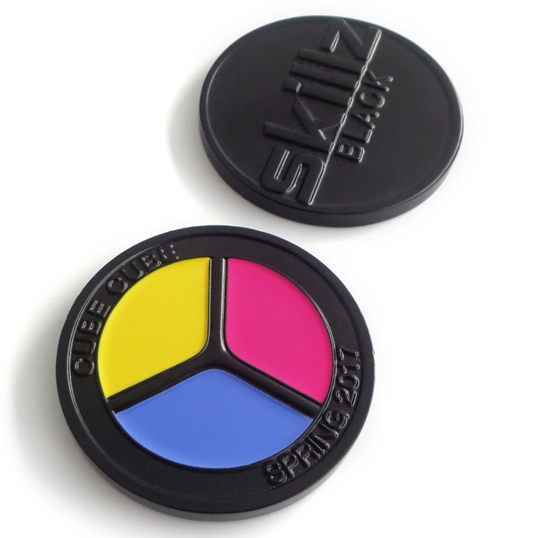 New Design Custom Souvenir Coin Black Metal Cheap Soft Enamel Stamping Coin