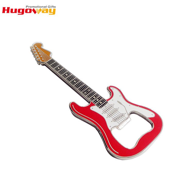 Wholesale Custom Beer Wine Guitar Shape Metal Bottle Opener