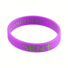 2023 Silicone Bracelet Custom Silicone Rubber Elastic Wrist Hand Band Engraved Silicon Wristband
