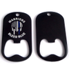 Engraved Logo Custom Metal Dog Tag Key Name Tag With Bottle Opener