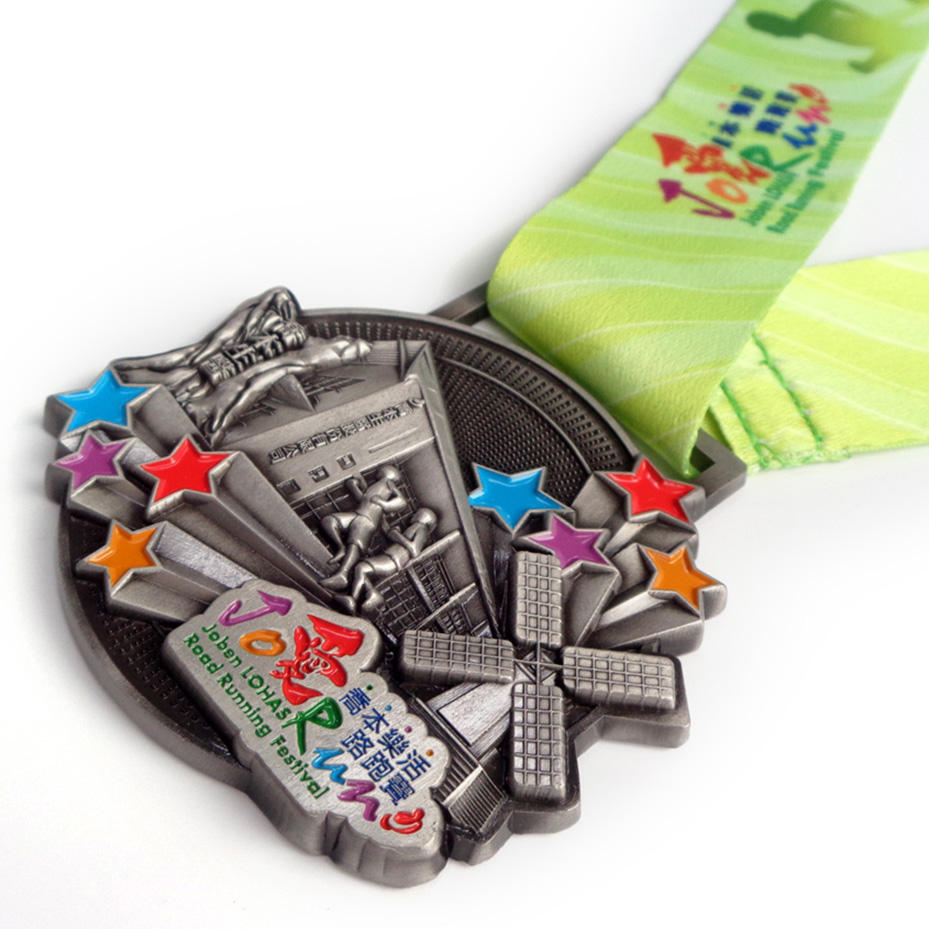 Custom Russia Graduation Metal Medals Spinning Ski Medals Custom Marathon Medal