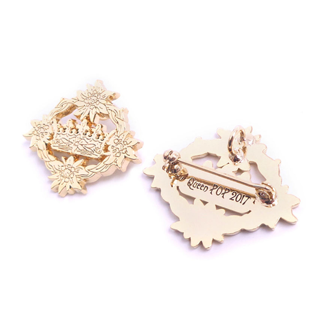 Custom Logo Brass Metal Pin Cut Out Lapel Pin
