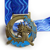 Custom Brass Engraved Metal Enamel Festival Dragon Boat Souvenir Medal