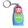 Soft PVC Keychain 1 Side Soft PVC Keyholder 3D Rubber Keychain