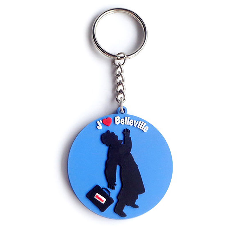 Custom Personalized Cool Soft Rubber 3D Silicone Key Rings Pvc Keychain