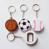 Wholesale Custom Logo Ball Keychains Metal Key Chain Volleyball Keychain