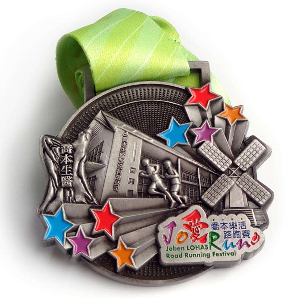 Custom Russia Graduation Metal Medals Spinning Ski Medals Custom Marathon Medal