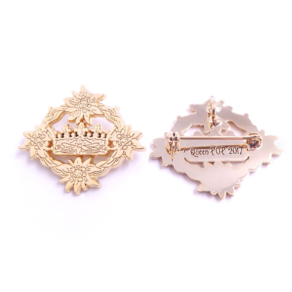 Design Your Own Logo Brass Metal Pin Cut Out Lapel Pin Custom Label Pin